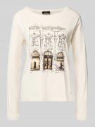 Shirt met lange mouwen en motiefprint