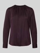 Regular fit blouse met lange mouwen van zijdemix, model 'BANORAH'