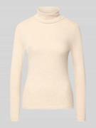 Slim fit shirt met lange mouwen van katoenmix