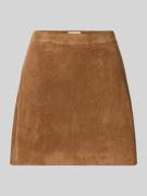 Minirok in leerlook, model 'Eike'