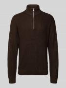 Gebreide pullover met ritssluiting, model 'KAITO'