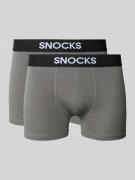Boxershort met elastische logoband in een set van 2 stuks