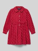 Overhemdjurk van fijne corduroy met platte kraag