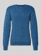 Gebreide pullover met ribboorden, model 'PRESIDIO'