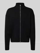 Regular fit gebreid jack van katoenmix, model 'BLAKE'