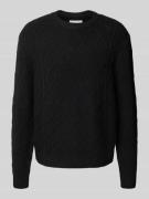 Gebreide pullover met ronde hals, model 'CAMBRIDGE'