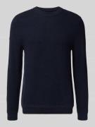 Gebreide pullover met ribboorden