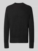 Loose fit gebreide pullover van wolmix