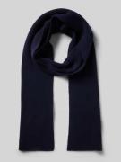 Wollen sjaal met labeldetail