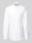 Slim fit zakelijk overhemd met extra lange mouwen