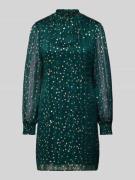 Mini-jurk met opstaande kraag en knoopsluiting aan de achterkant