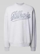 Sweatshirt met ribboorden