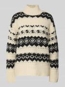 Regular fit gebreide pullover met ronde hals, model 'AMPLE'