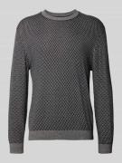 Gebreide pullover met zijde