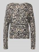 Gebreide pullover met ronde hals, model 'LISA'