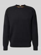 Regular fit gebreide pullover van een mix van katoen en scheerwol, mod...