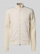 Regular fit gebreid jack van puur katoen, model 'IBAIO'