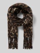 Sjaal met all-over dierenprint, model 'Flausch'