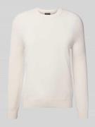 Gebreide pullover met ribboorden