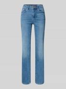 Straight fit jeans van katoenmix, model 'FLASH'