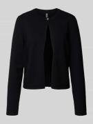 Regular fit gebreid jack van viscosemix, model 'ORINA'