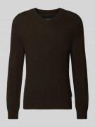 Regular fit gebreide pullover van wolmix