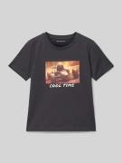 Regular fit T-shirt van puur katoen