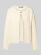 Cardigan van viscosemix met knoopsluiting