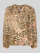 Blouseshirt met V-hals