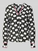 Blouseshirt met V-hals