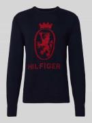 Regular fit gebreide pullover van zuiver katoen
