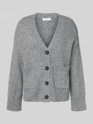 Oversized gebreid jack met knoopsluiting, model 'OTTI'