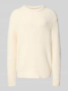 Regular fit gebreide pullover met wol, model 'MEADOWS'