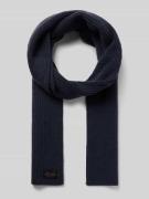 Sjaal in gebreide look van zuivere wol