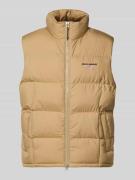 Regular fit bodywarmer met labelstitching