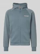 Regular fit sweatjack met logoprint, model 'Thatcher'