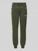 Slim fit sweatpants met logoprint, model 'Gordon'