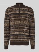 Regular fit pullover van zuivere wol, model 'Jacquard'