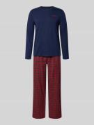 Loose fit pyjama van katoenen flanel met cadeaubox