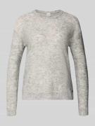 Gebreide pullover van wolmix met pailletten, model 'Lesley'