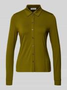 Regular fit blouse met lange mouwen van viscosemix