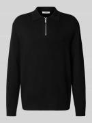 Relaxed fit gebreide pullover van viscosemix, model 'TELLER'
