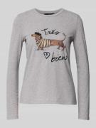 Regular fit shirt met lange mouwen van katoenmix, model 'RENOIR'