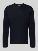 Shirt met lange mouwen en korte knoopsluiting, model 'BRAT'