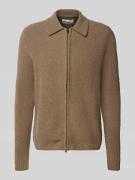 Cardigan met tweewegsritssluiting, model 'Andy'