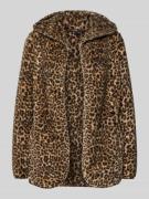 Relaxed fit jack met all-over motief, model 'CONTACT'