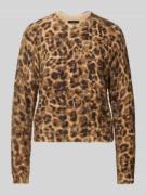 Gebreide pullover met ribboorden