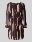 Mini-jurk met strikceintuur, model 'Sa44raa'