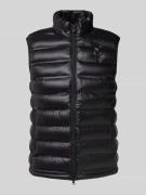 Bodywarmer met opstaande kraag en tweewegsritssluiting