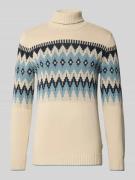 Gebreide pullover met ribboorden, model 'BENJI'